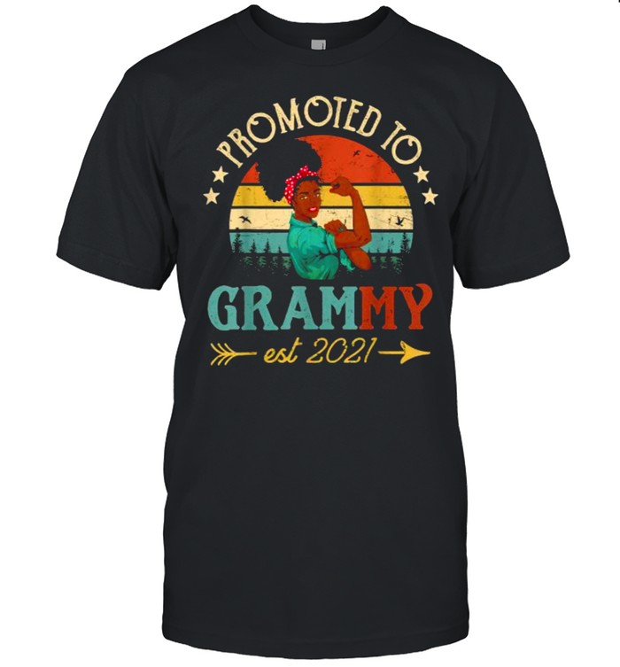 Promoted to Grammy Est 2022 Strong Women Vintage T-Shirt