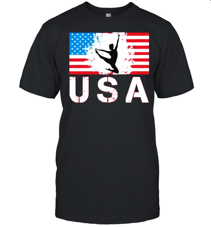 USA Gymnastics American flag T-Shirt
