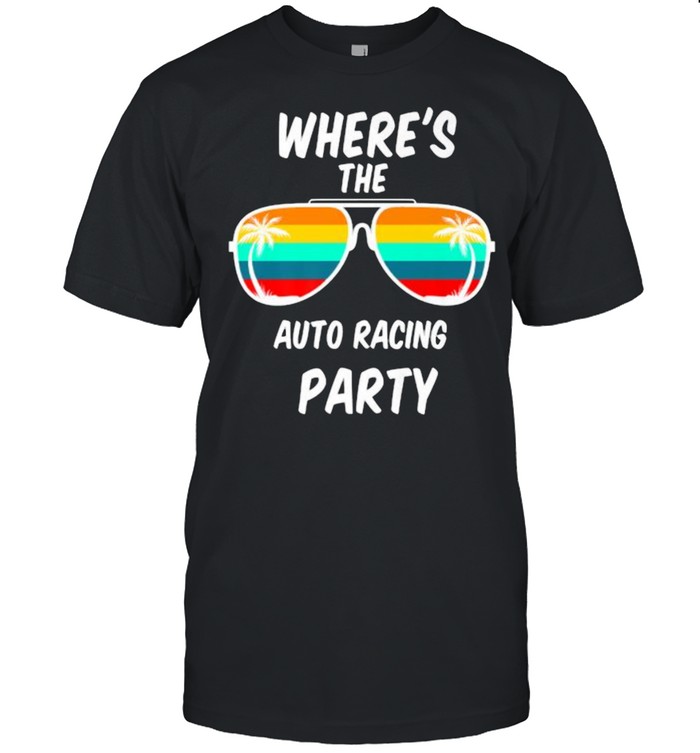 Wheres the auto tacing party sunglasses vintage T-Shirt