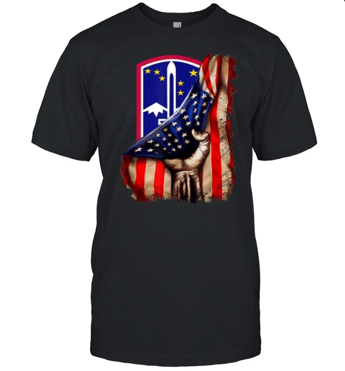 172nd Infantry Brigade American Flag T-Shirt