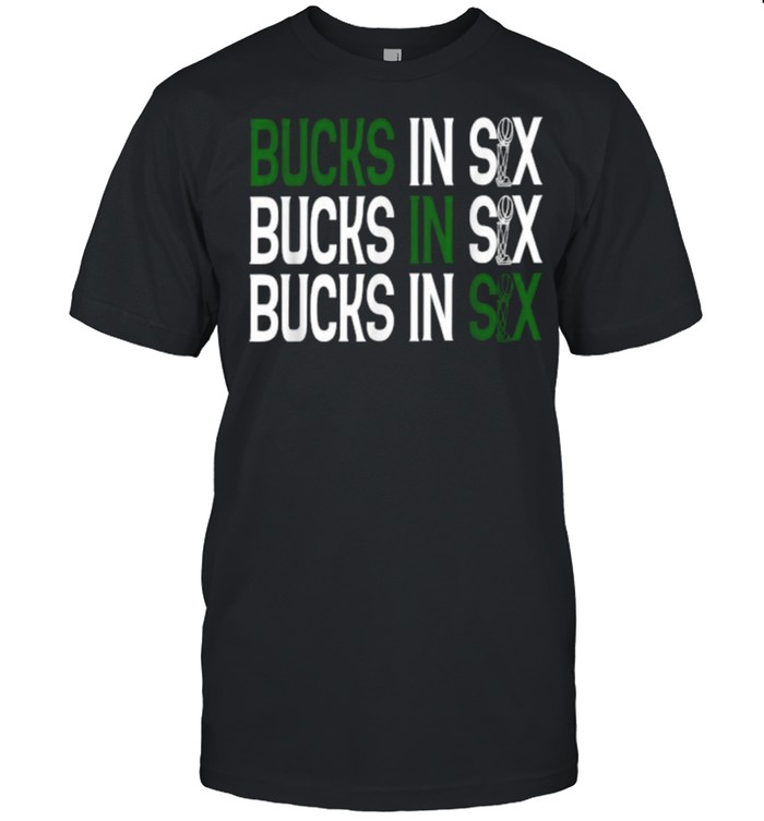Bucks in Six Championship Trophy T-Shirt