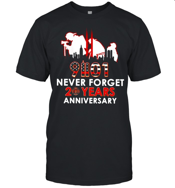 9-11-2021 Never Forget 20th Years Anniversary T-shirt