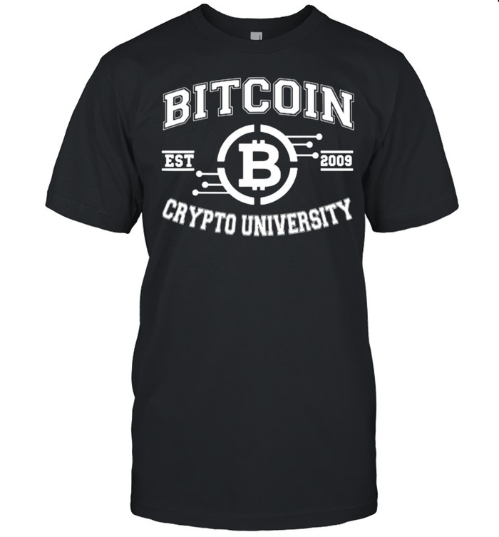 Bitcoin Crypto University To The Moon EST 2009 T-Shirt