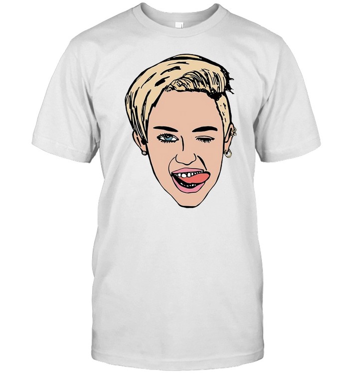 Miley Cyrus American Singer Portrait T-shirt