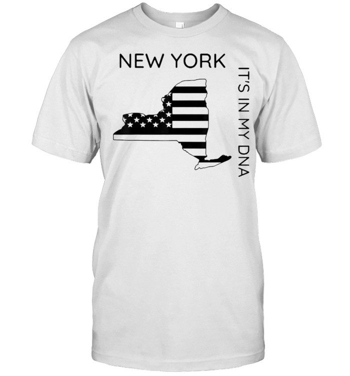 New York It’s In My DNA Patriotic New Yorker Flag T-Shirt
