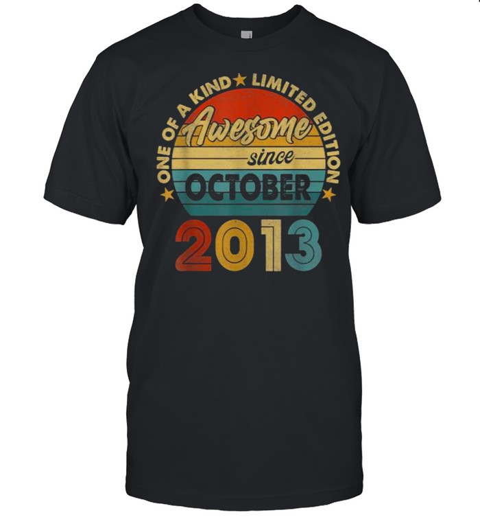 One Of A Kind Limited Edition Awesome Since october 2013 Vintage T-Shirt