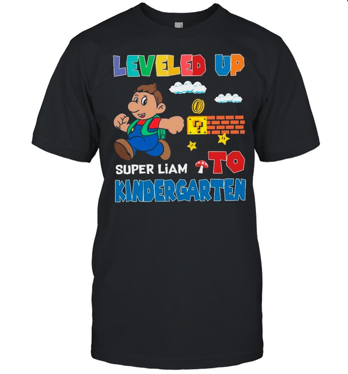 Super Kid-Mario, Back To School Leveled Up Kindergarten shirt