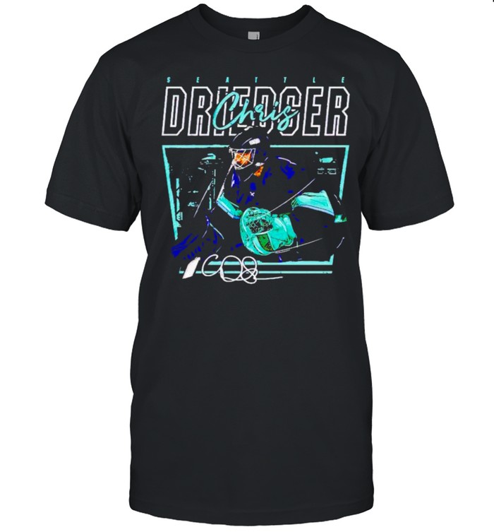 Seattle Hockey Chris Driedger Cage signature shirt