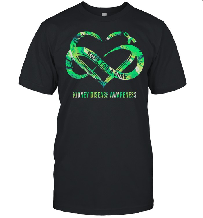 Heart Hope For A Cure Kidney Disease Awareness shirt