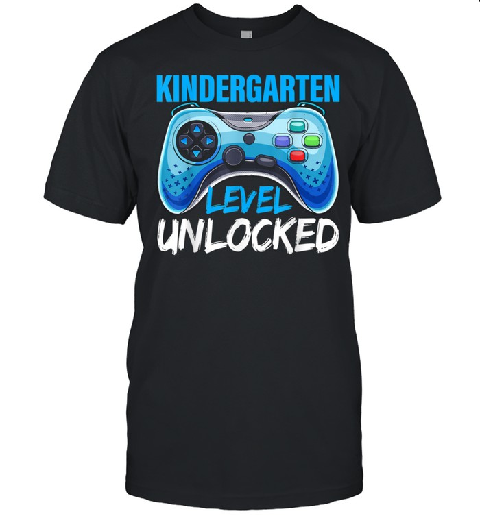 Kindergarten Level Unlocked Apparel First Day School shirt
