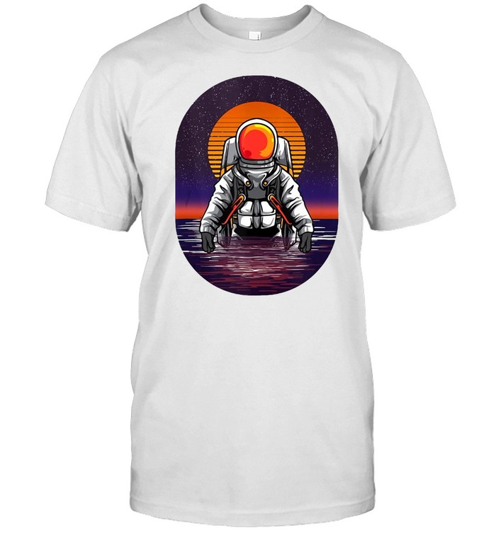 Astronaut Rising From The Sea Ocean Sunset Space Science T-shirt