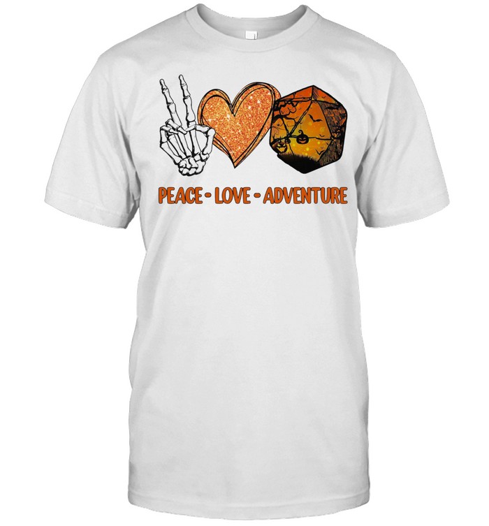 Peace Love Adventure Halloween shirt