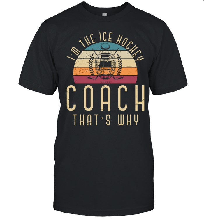 Retro Sports Trainer Ice Hockey Coach Training Coach shirt