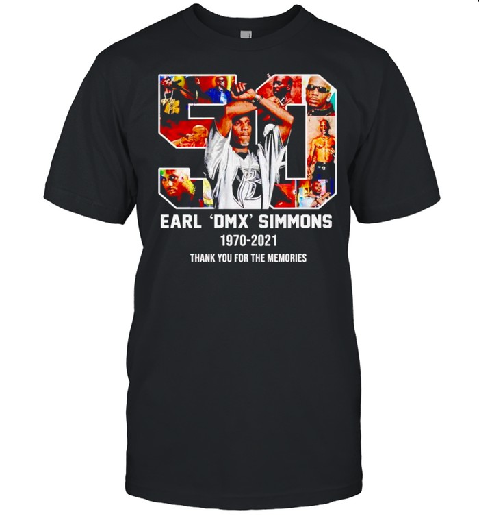 50 years DMX Earl Simmons thank you for the memories shirt