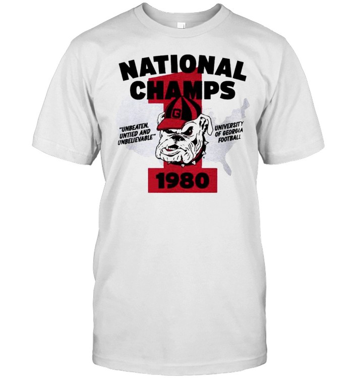 Georgia 1980 National Champs shirt
