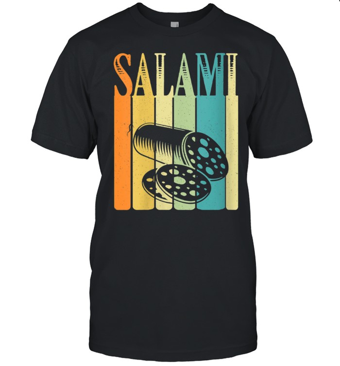 Vintage Retro Style Salami Silhouette shirt