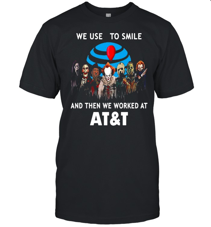 Halloween Horror Movie Chibi Character We Used To Smile And Then We Worked At AT&T T-shirt