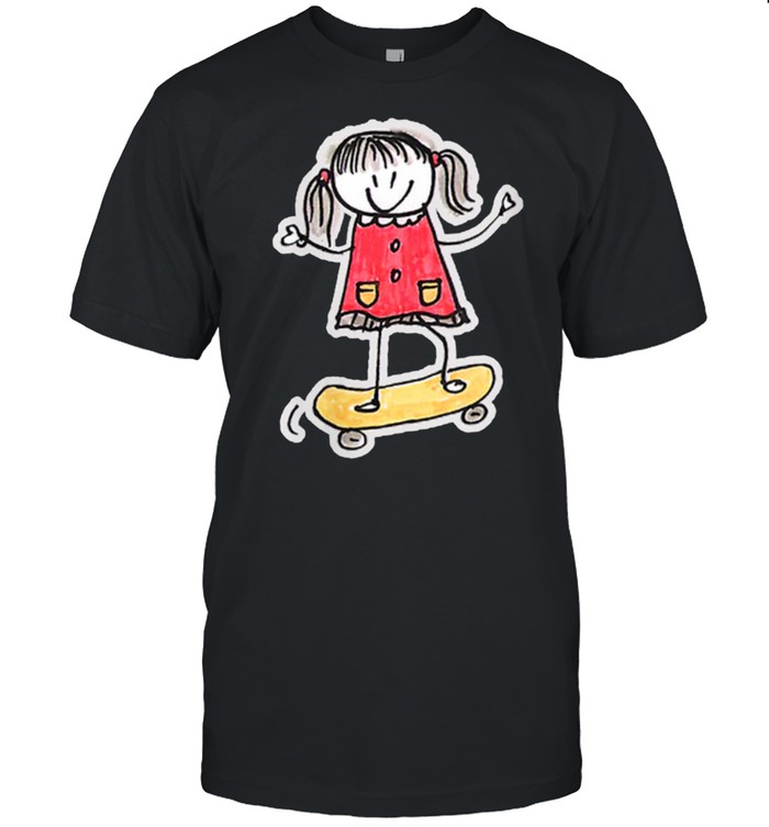 Skateboard Girl and Girls Skateboards shirt