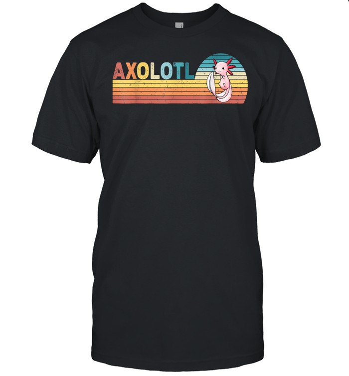 Vintage Axolotl Shirt Sunset shirt