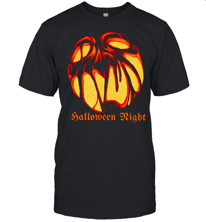 Halloween nignt scary pumpkin shirt