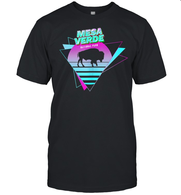 Vaporwave Mesa Verde National Park Aesthetic Souvenir shirt