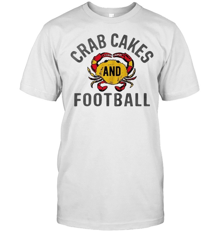 Crab cakes and football shirt