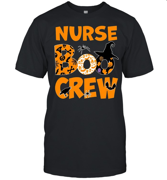 Halloween Nurse Boo Crew Witch T-shirt