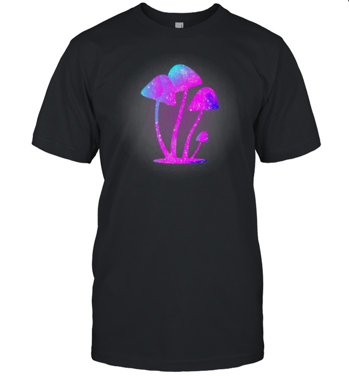 Magic Galaxy Mushroom Shroom Fungi Mycologist Party Rave T-Shirt