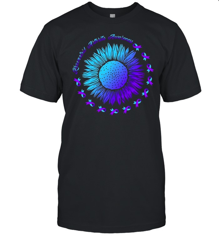 Rheumatoid Arthritis Ribbon Rheumatoid Arthritis Awareness Flower T-shirt