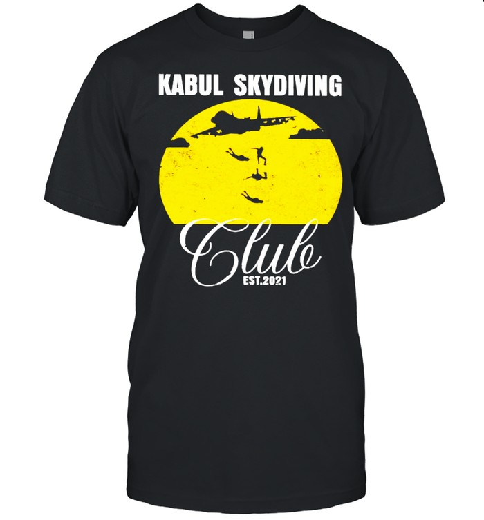 Afghanistan Kabul skydiving club est 2021 vintage shirt