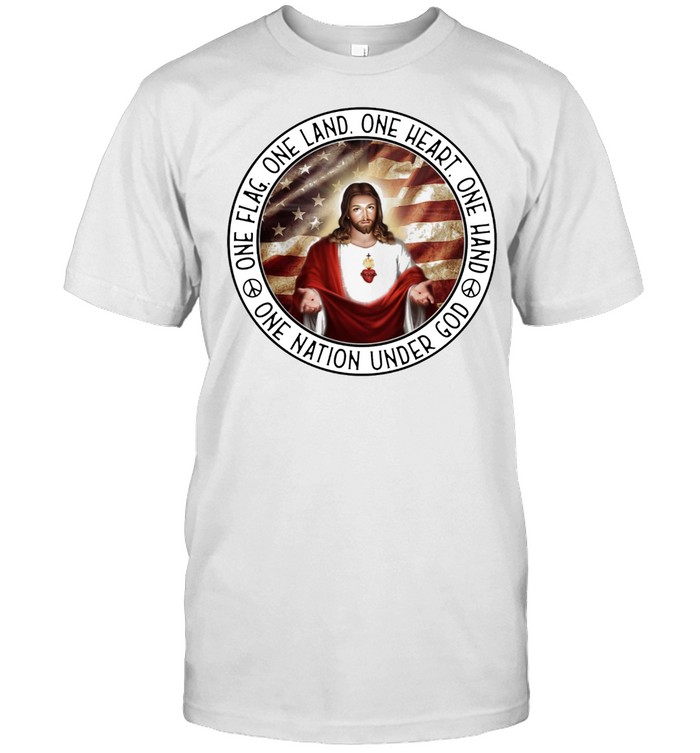 Jesus one land of heart one hand one nation under God shirt