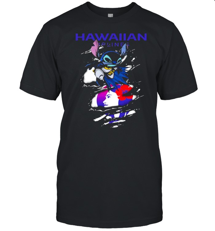 Bat-Stitch Hawaiian Airlines logo shirt