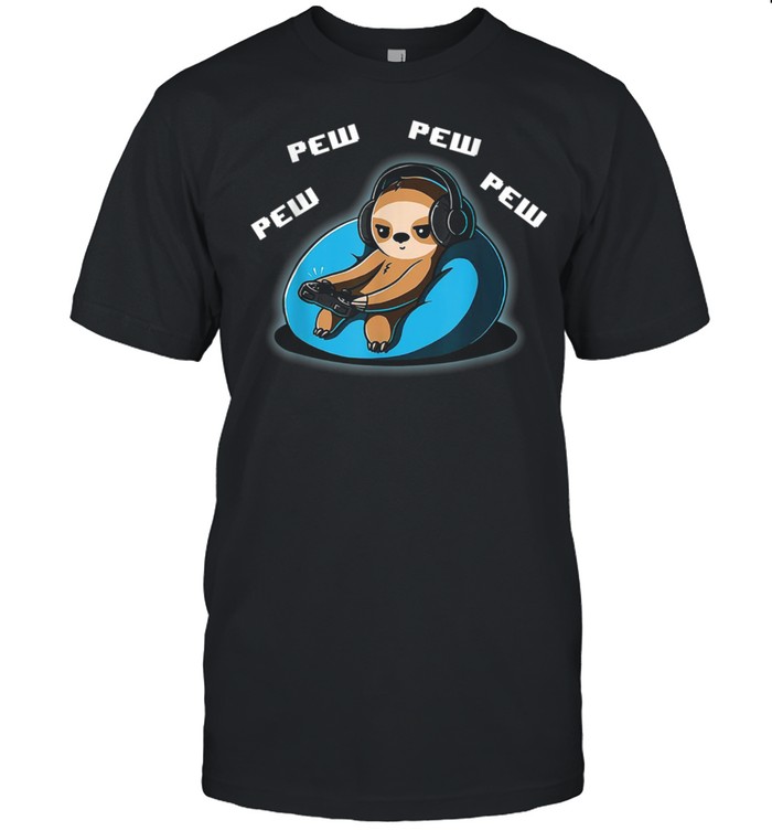 Gamer Sloth Gaming Sloths Video Game shirt