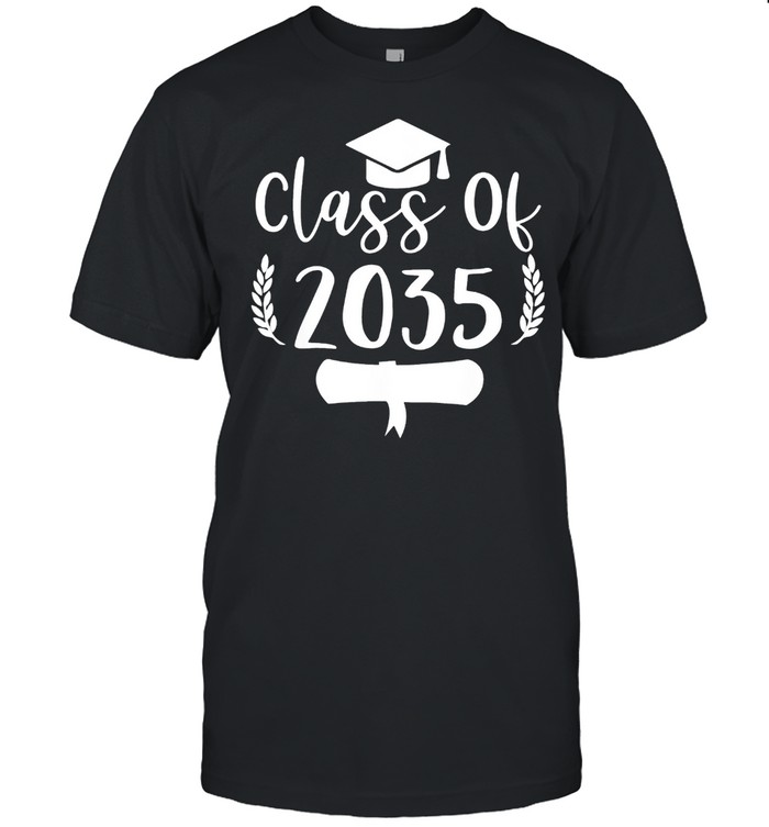 Kindergarten To Graduation Class Of 2035 Grow With Me shirt