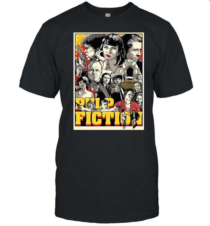 Pulp Fiction Poster Characters T-shirt