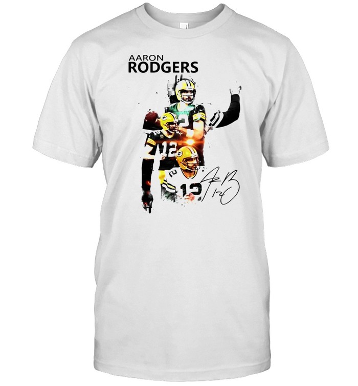 Aaron Rodgers Green Bay Packers signature t-shirt
