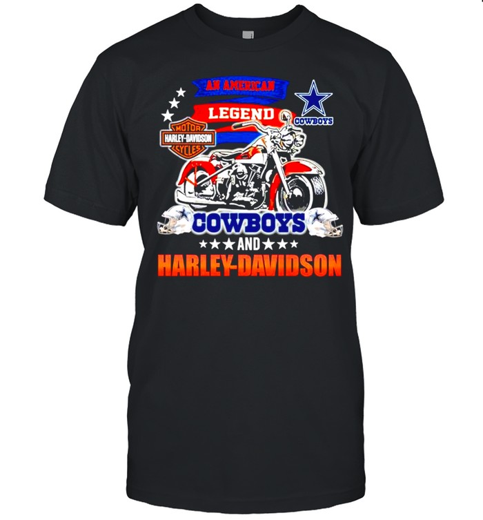 An American Legend Dallas Cowboys and Harley Davidson shirt