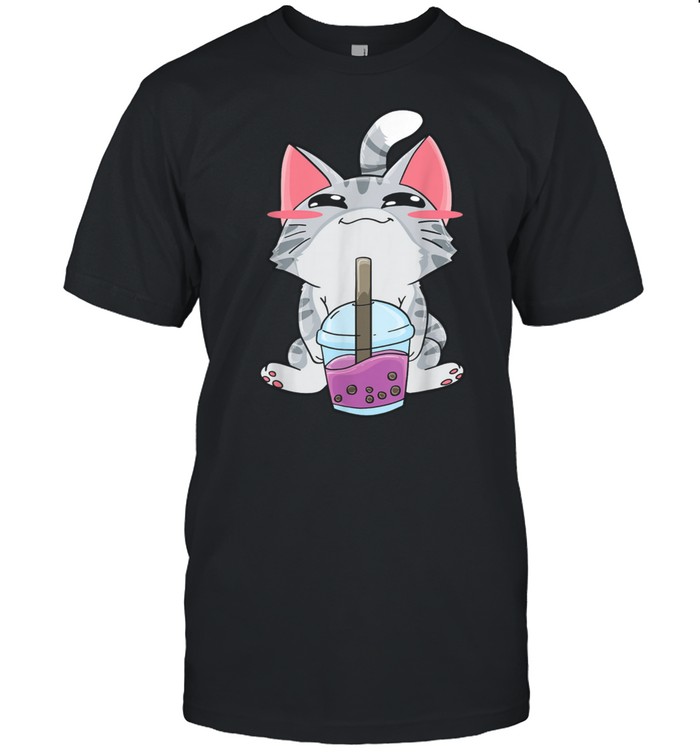 Boba Tea Bubble Tea Cat Anime Kawaii Neko Japanischer shirt