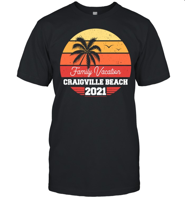 Craigville Beach Family Vacation 2021 Retro Group Matching shirt