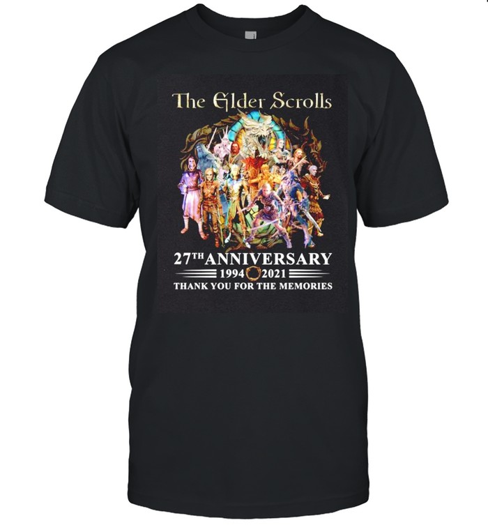 The Elder Scrolls 27th anniversary 1994-2021 shirt