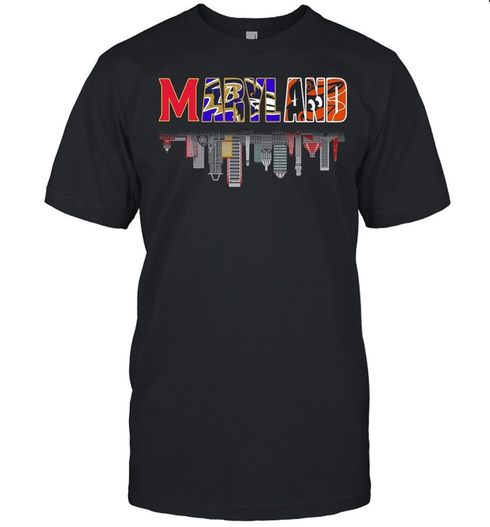 Maryland Sport Teams Maryland Terrapins and Baltimore Ravens And Baltimore Orioles Maryland city shirt