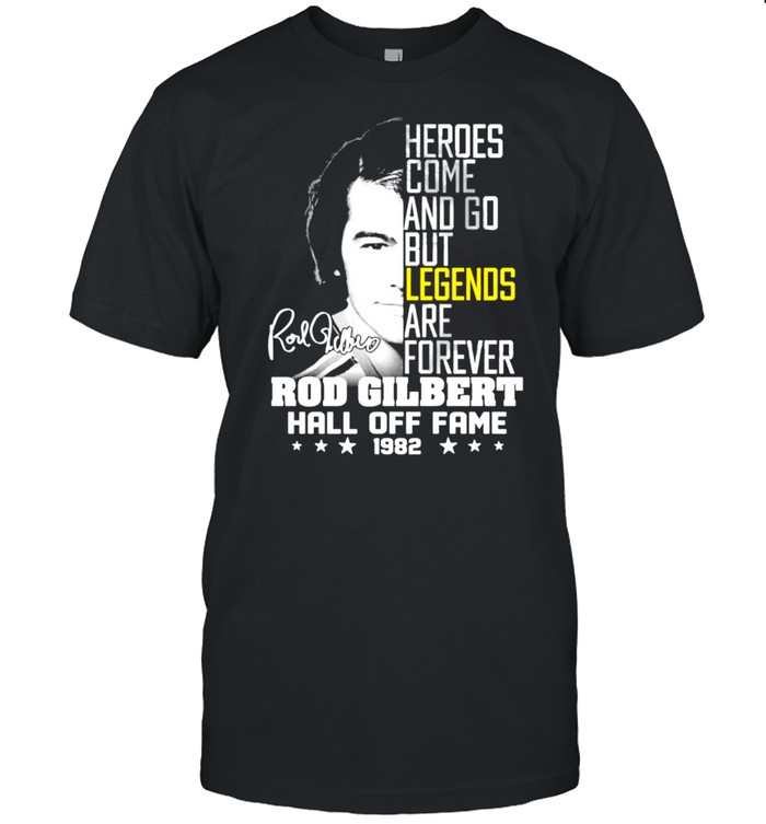 Rod Gilbert hall off fame 1982 signature shirt