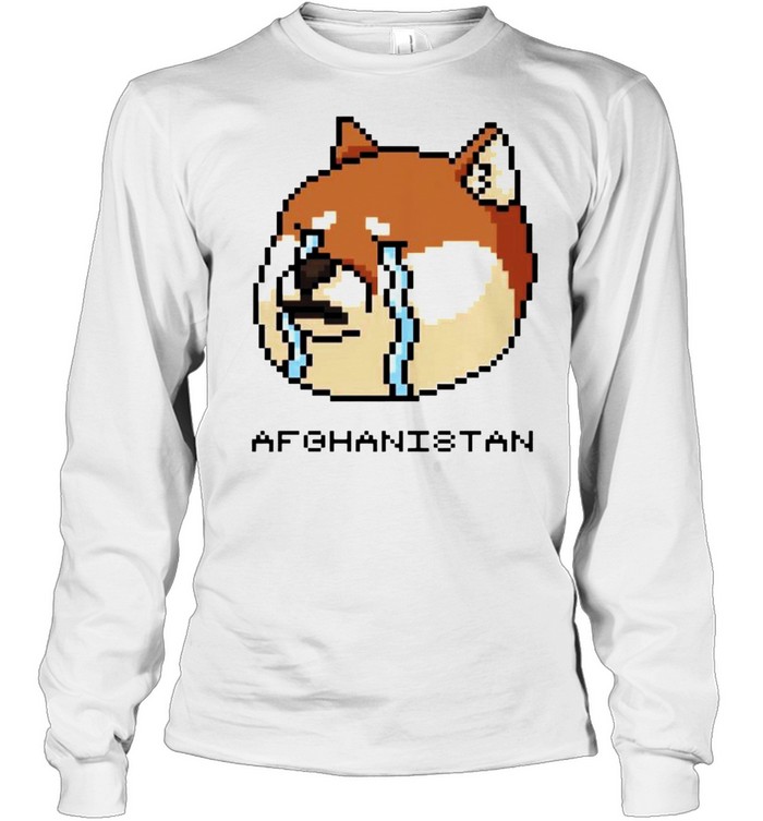 Afghanistan Doge meme cry shirt Long Sleeved T-shirt