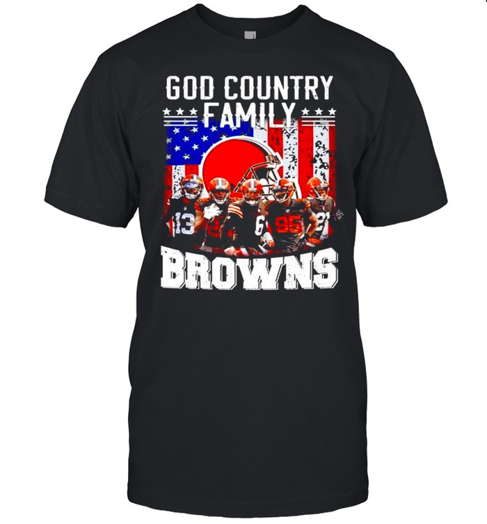 God country family Cleveland Browns shirt