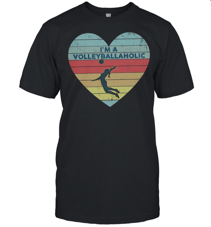 Heart Im a Volleyball Aholic vintage shirt