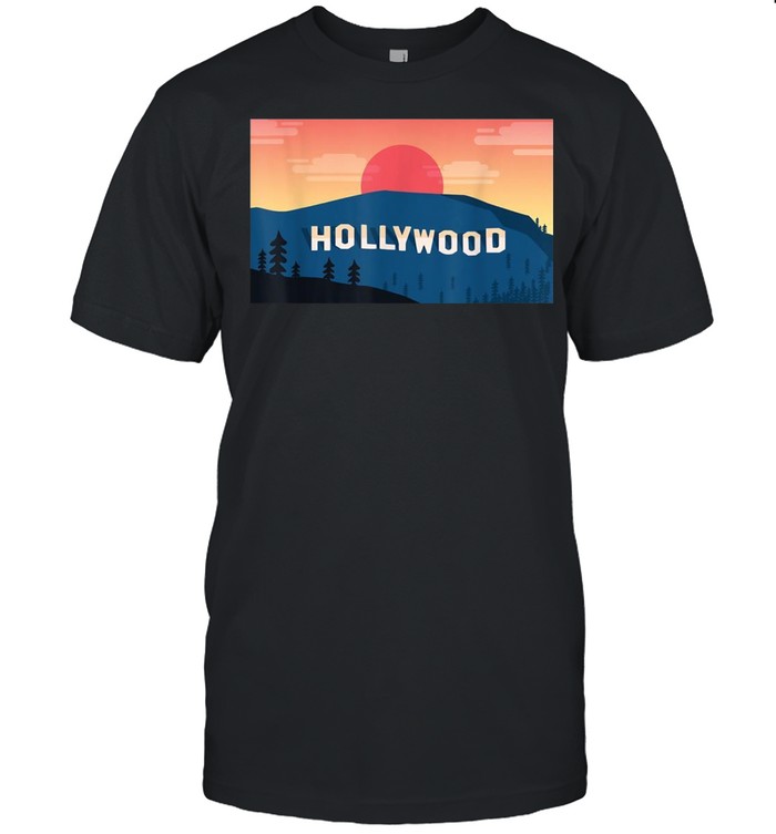 Hollywood Hill LA Sign Sunset Souvenir shirt