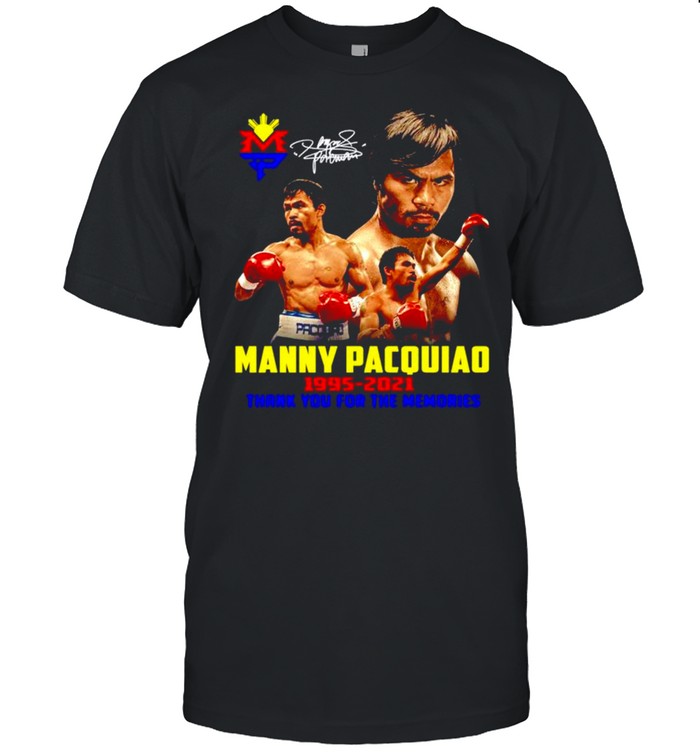 Manny Pacquiao 1995-2021 signature shirt