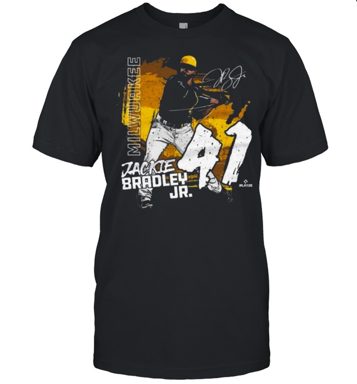 Milwaukee Brewers Jackie Bradley Jr. State baseball Signature shirt