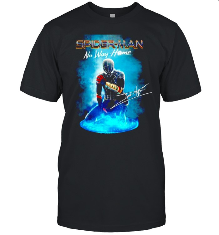 Spider Man No Way Home signatures poster shirt