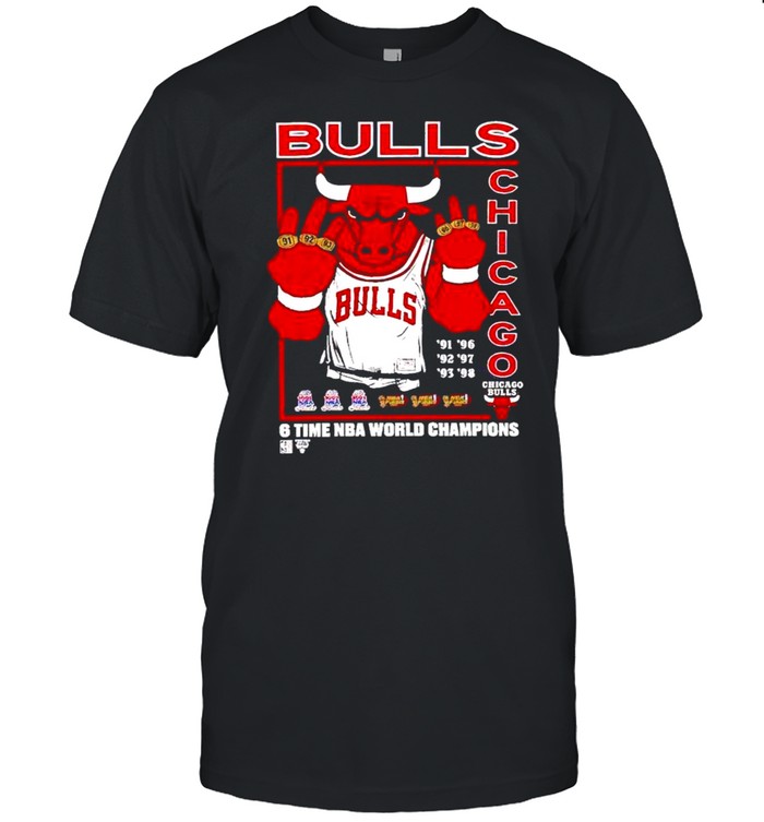 Bulls Chicago 6 Time NBA World Champions Shirt